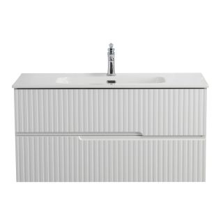 База под раковину Cezares подвесная с двумя выкатными ящиками, Bianco Lucido, 900x457x500, DUET-N-900-2C-SO-BL